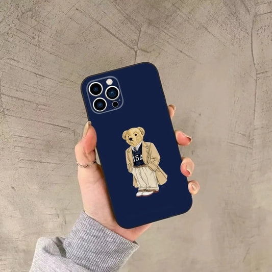 Coque Iphone - Baron Filou Bleu Claire