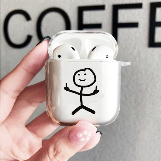 Coque AirPods - what the fuck Transparent