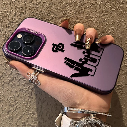 Coque iPhone rosé / doré — Jul