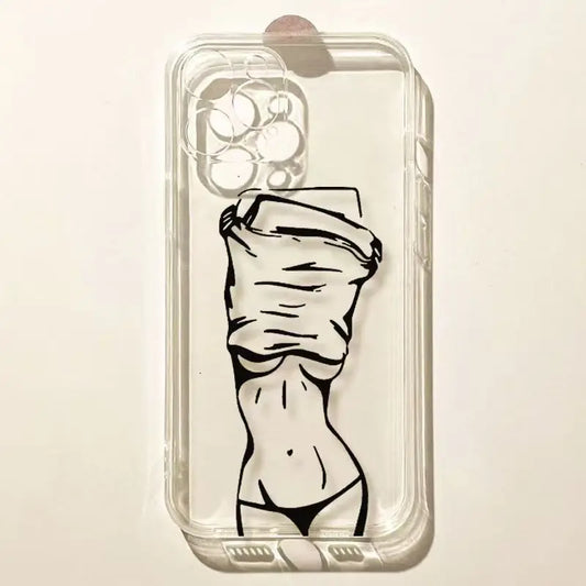 Coque iphone - Sexy Girl Transparent