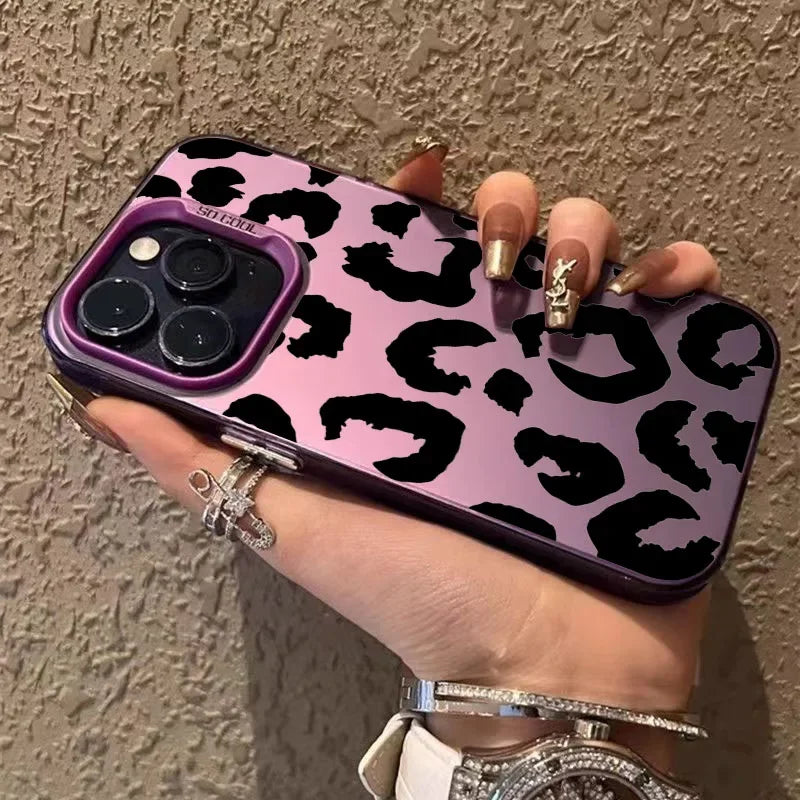 Coque iPhone - Léopard Blanc