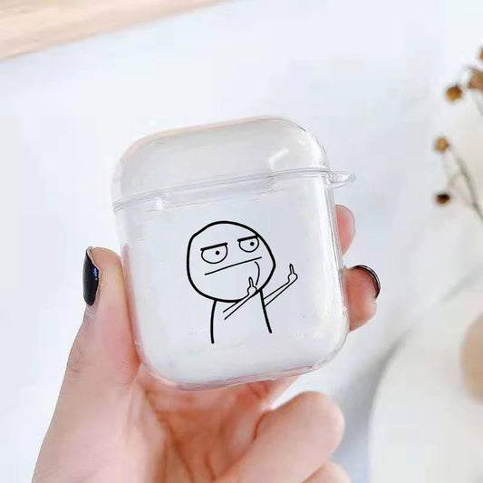 Coque AirPods - what the fuck Transparent