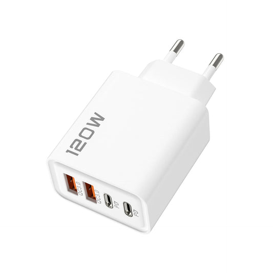Chargeur Universel 120W | 4 Ports (2 USB + 2 USB-C)