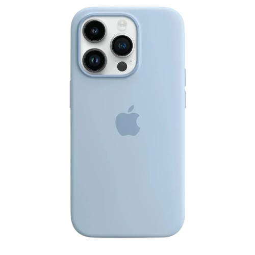 Coque en silicone avec MagSafe - Bleu Claire