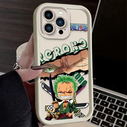 Coque iPhone One Piece - Zoro Beige