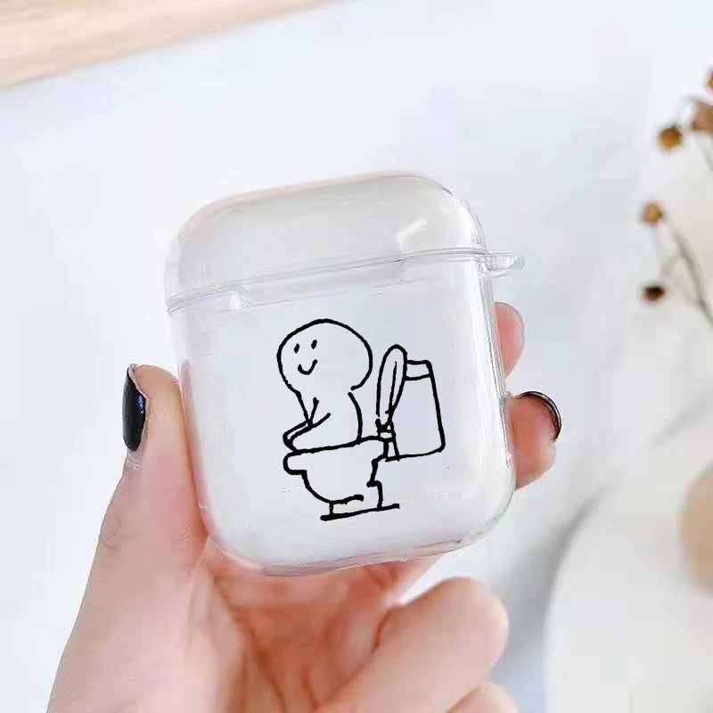 Coque AirPods - what the fuck Transparent