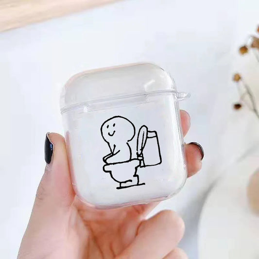 Coque AirPods - what the fuck Transparent