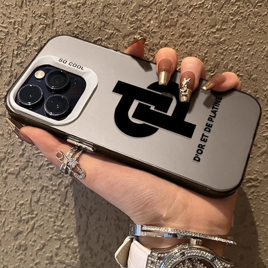 Coque iPhone grise — D’or et de platine