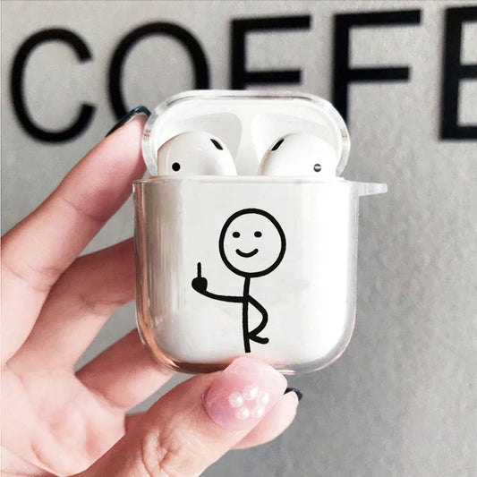 Coque AirPods - what the fuck Transparent