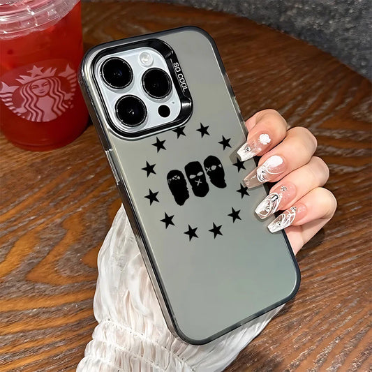 Coque Iphone Omerta - Gris et Noir