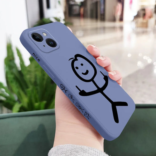 Coque iphone -what the fuck Bleu