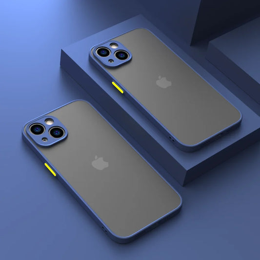 Coque iPhone - Bleu Mat